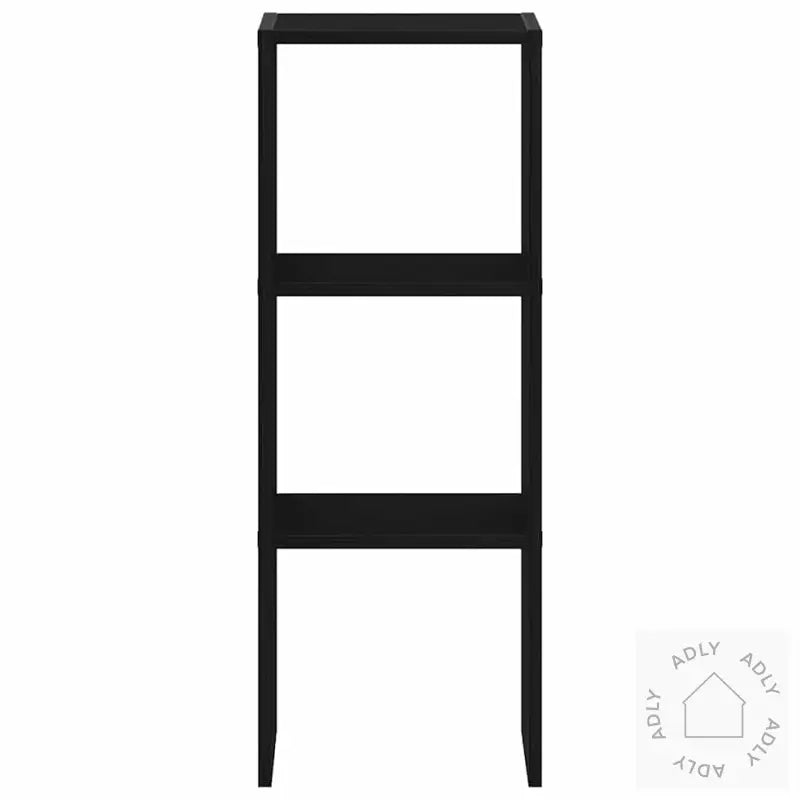 Bokhylle Stablebar Svart Eik 30X30X80 Cm Konstruert Tre