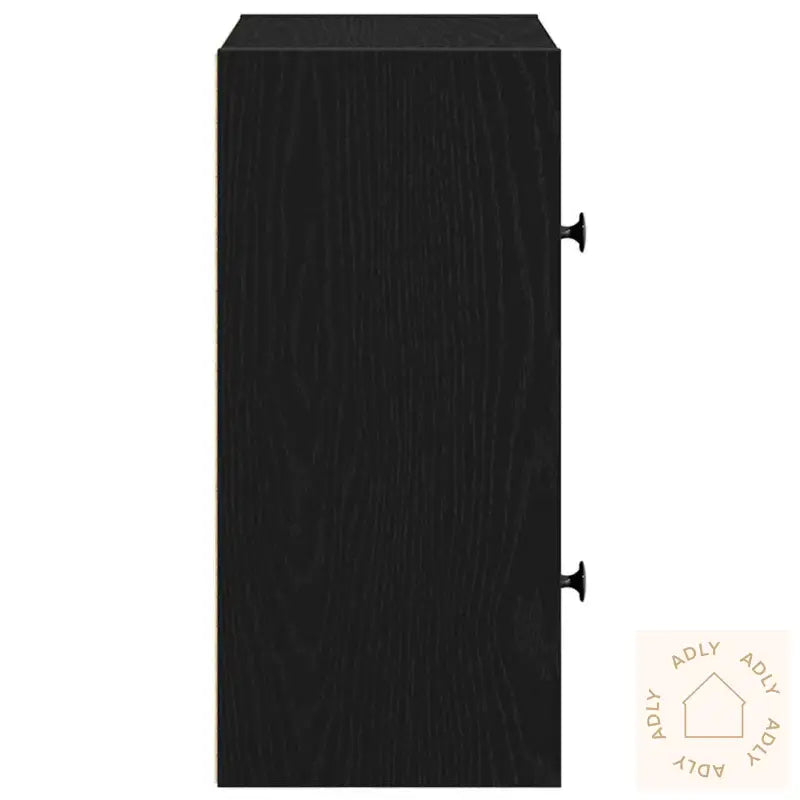 Bokhylle Svart Eik 40X24X52 Cm Konstruert Tre