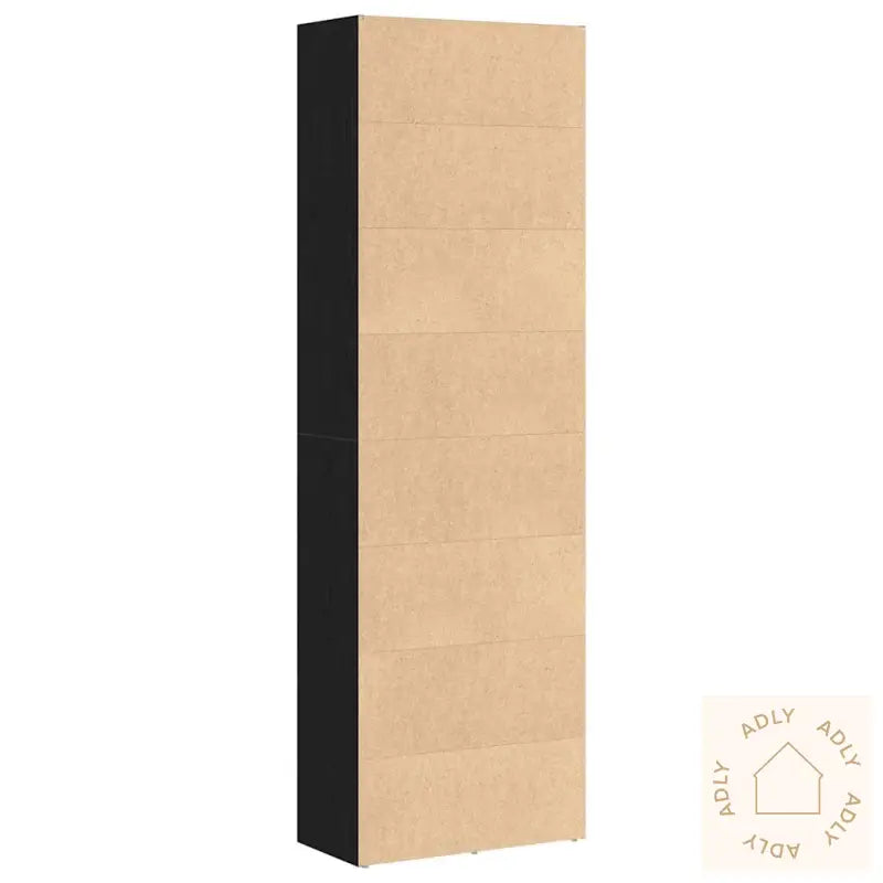 Bokhylle Svart Eik 60X30X189 Cm Konstruert Tre