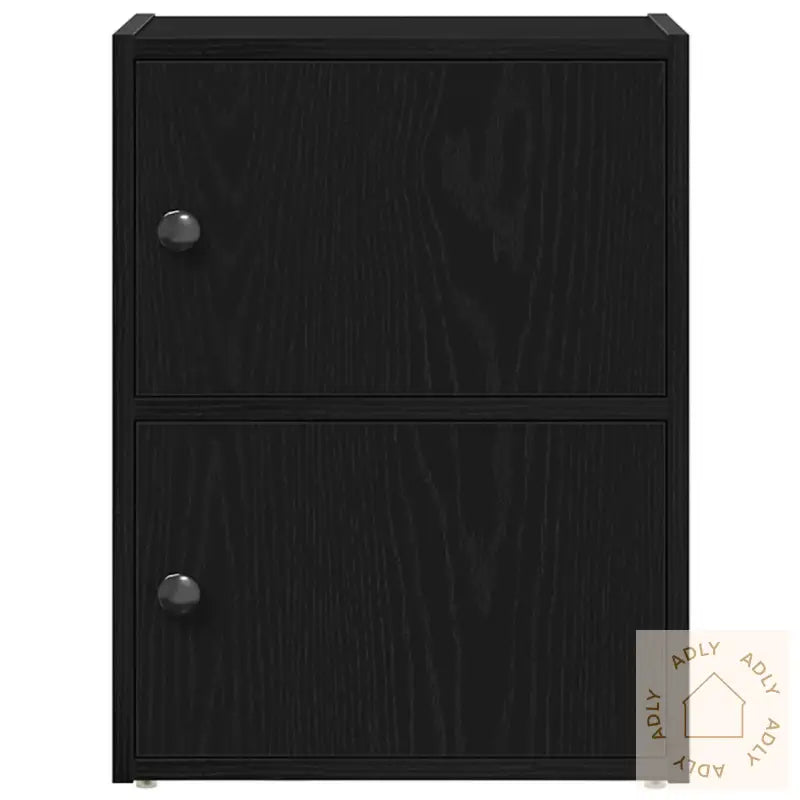 Bokhylle Svart Eik 40X24X52 Cm Konstruert Tre