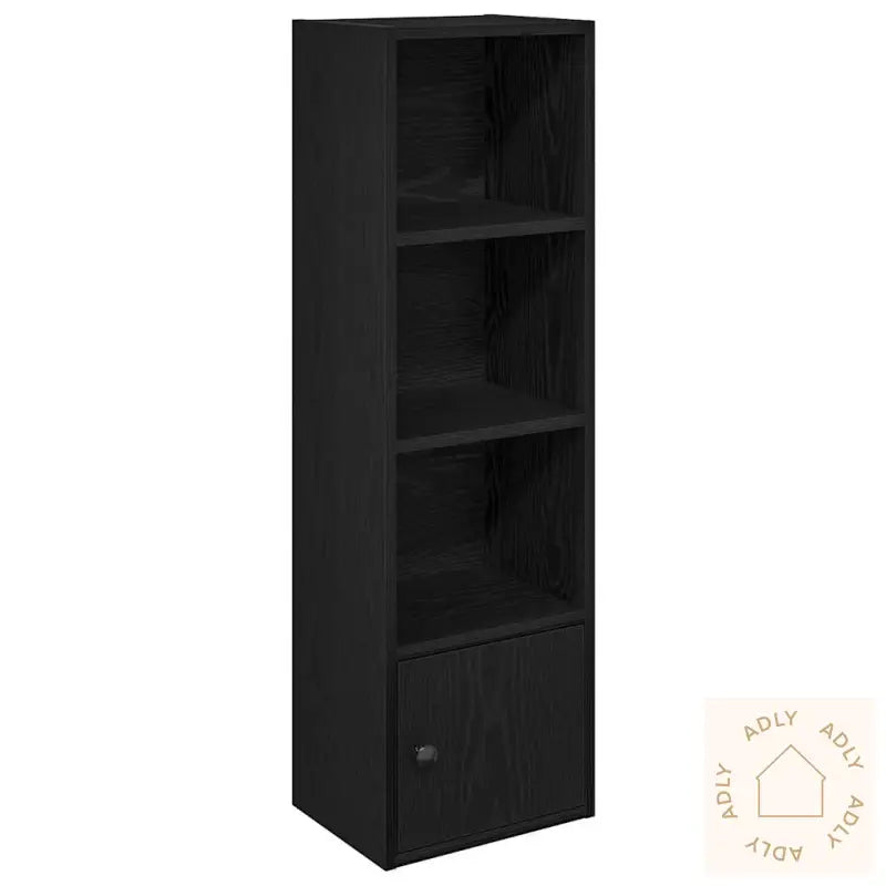 Bokhylle Svart Eik 31X24X102 Cm Konstruert Tre