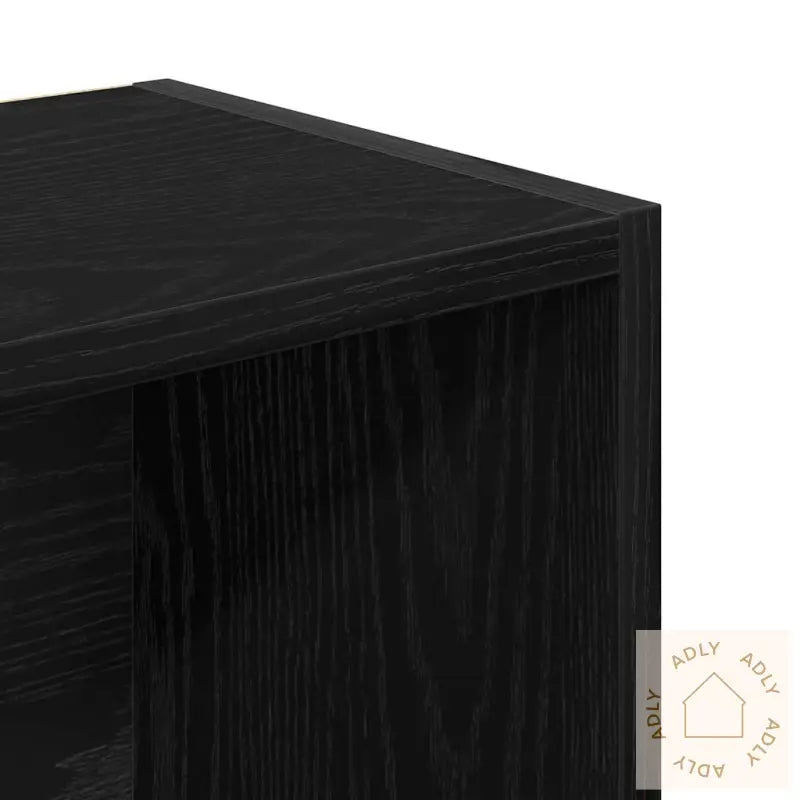 Bokhylle Svart Eik 31X24X102 Cm Konstruert Tre