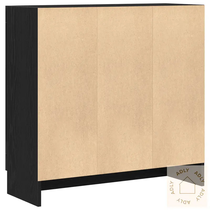 Bokhylle I Svart Eik 82,5X30,5X80 Cm, Laget Av Konstruert Tre
