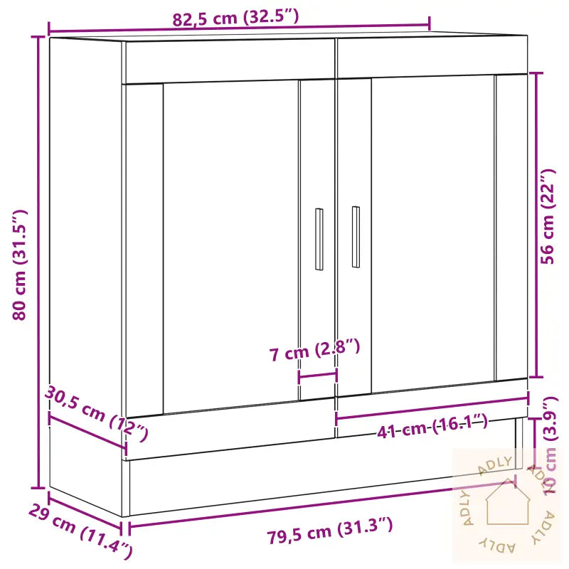 Bokhylle I Svart Eik 82,5X30,5X80 Cm, Laget Av Konstruert Tre
