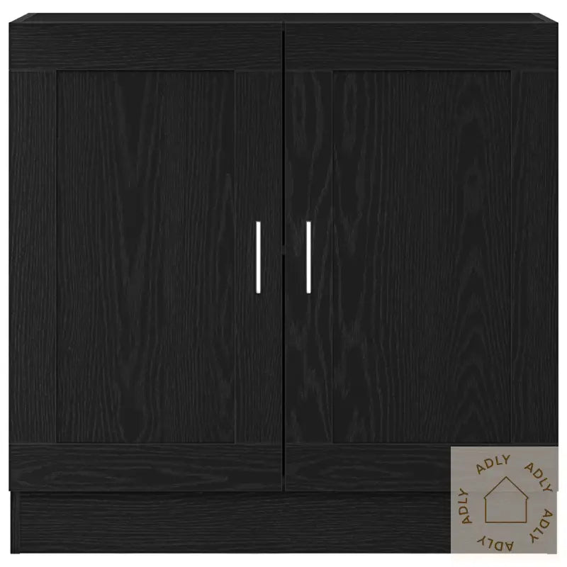 Bokhylle I Svart Eik 82,5X30,5X80 Cm, Laget Av Konstruert Tre