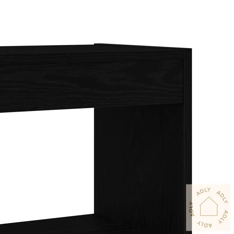 Bokhylle Svart Eik Konstruert Tre 100 X 30 X 198 Cm Hylling