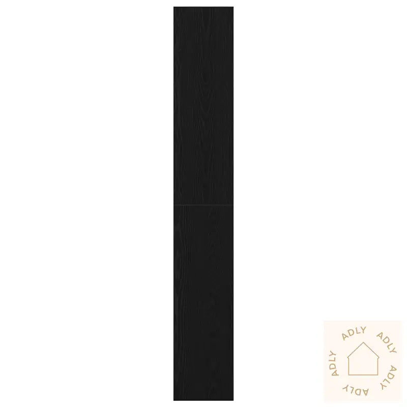 Bokhylle Svart Eik Konstruert Tre 100 X 30 X 198 Cm Hylling