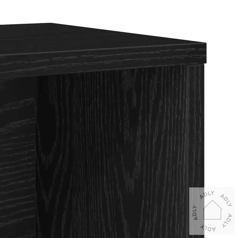 Bokhylle Svart Eik 60X24X85 Cm Konstruert Tre