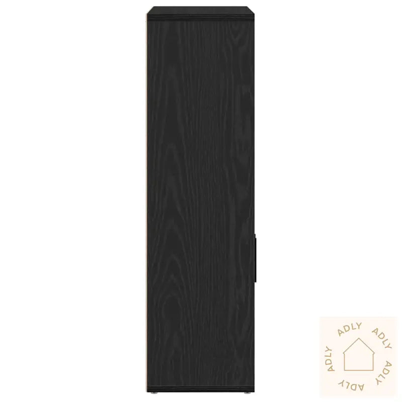 Bokhylle Svart Eik 60X24X85 Cm Konstruert Tre