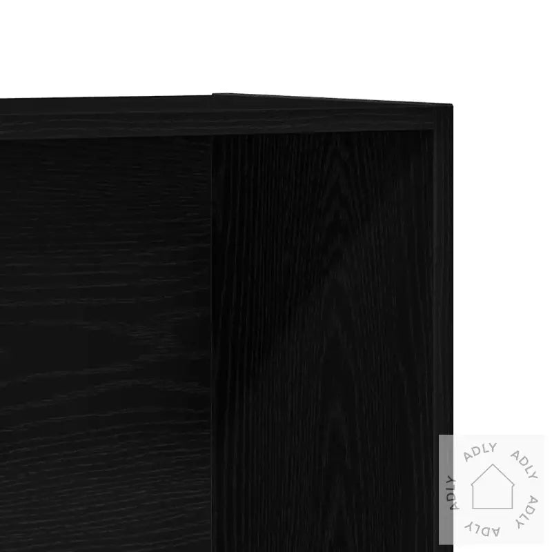 Bokhylle Svart Eik 36X30X143 Cm Konstruert Tre