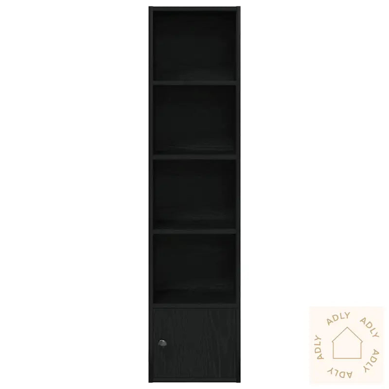 Bokhylle Svart Eik 31X24X127 Cm Konstruert Tre