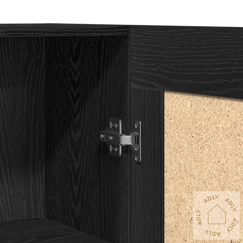 Bokskap 2 Stk Svart Eik 165X30,5X150 Cm Laget Av Tre