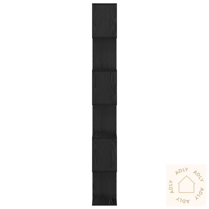 Bokskap I Svart Eik - 70 X 24 X 193,5 Cm, Konstruert Tre