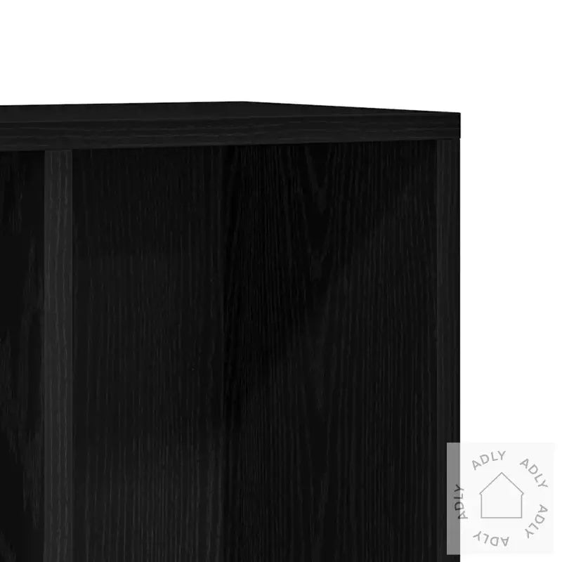 Bokhylle Svart Eik 50X25X80 Cm Konstruert Tre
