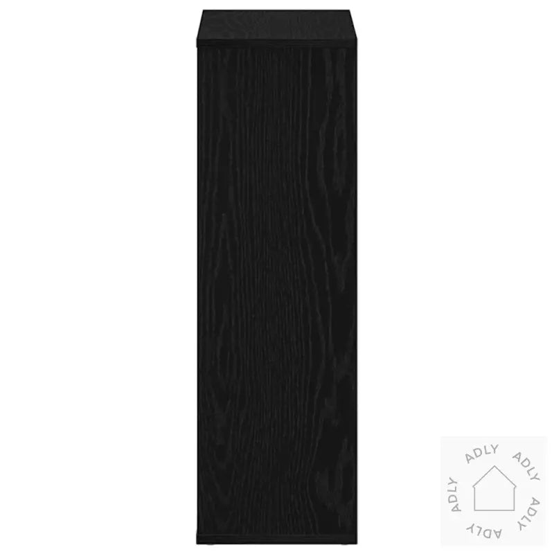 Bokhylle Svart Eik 50X25X80 Cm Konstruert Tre