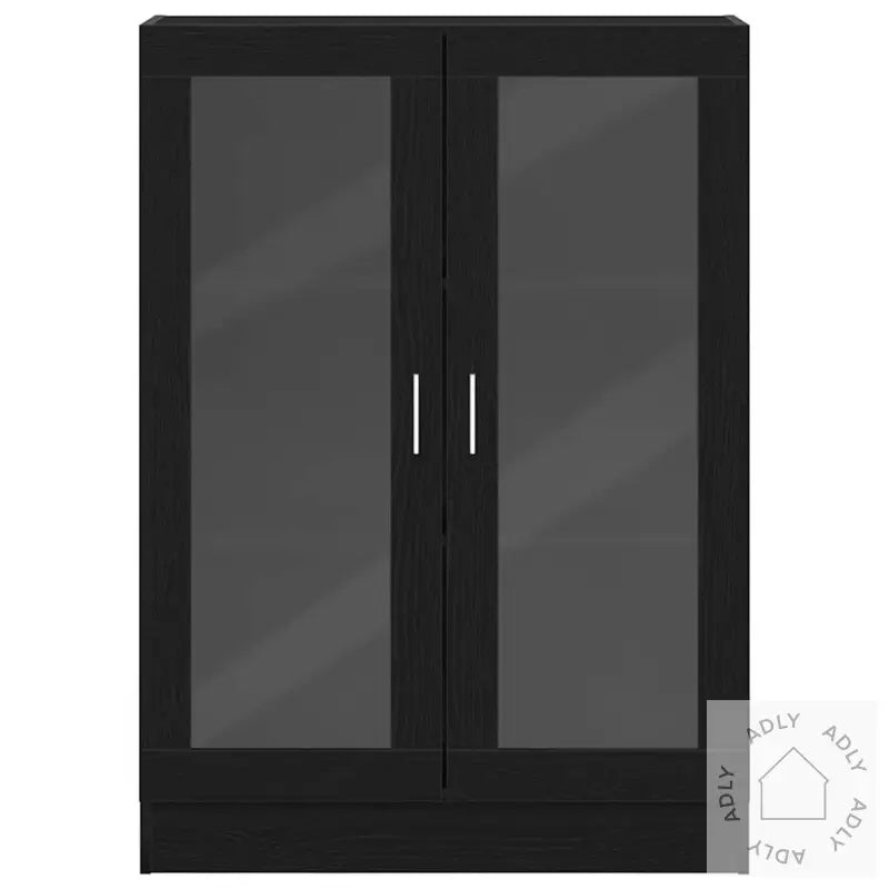 Bokhylle Svart Eik 82,5X30,5X115 Cm Konstruert Tre