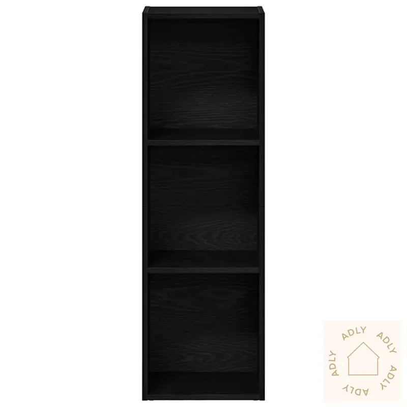 Bokhylle Svart Eik 36X30X114 Cm Konstruert Tre
