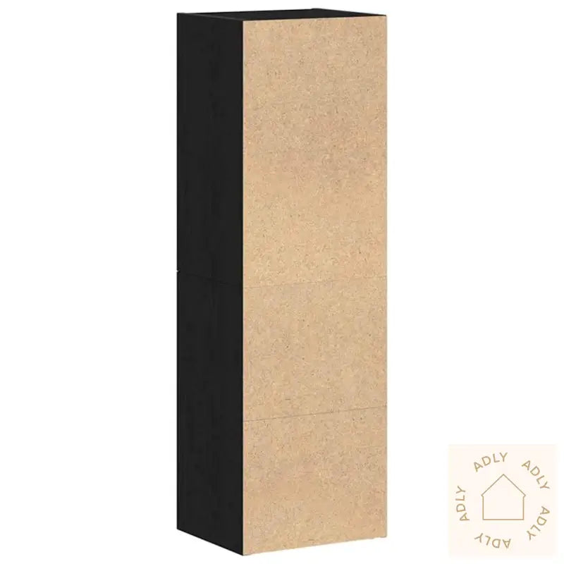Bokhylle Svart Eik 36X30X114 Cm Konstruert Tre