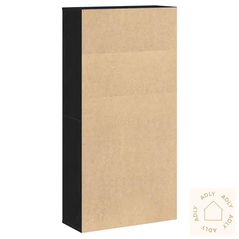 Bokhylle Svart Eik 60X24X120 Cm Konstruert Tre