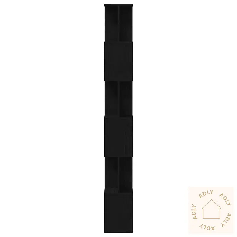 Bokhylle Svart Eik 80X24X190,5 Cm Konstruert Tre