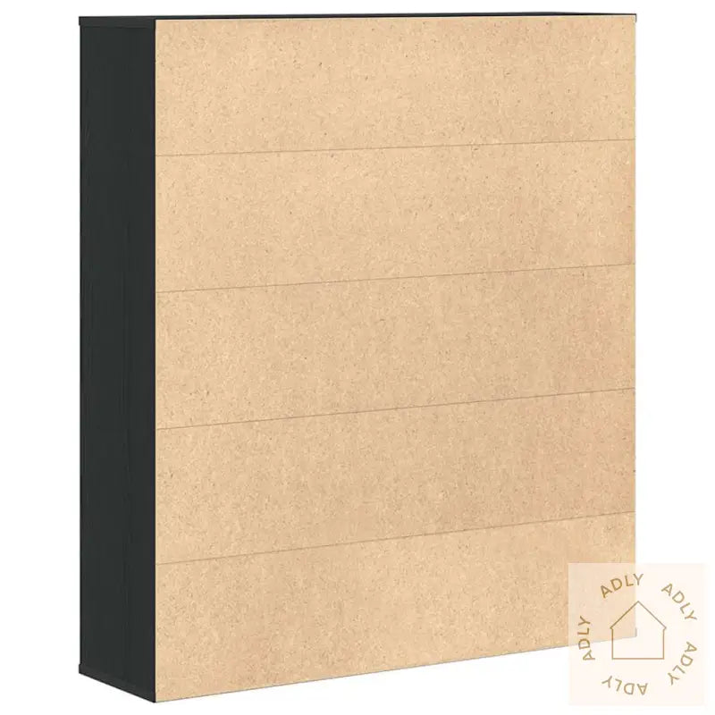 Bokhylle Svart Eik 89X24X101,5 Cm Konstruert Tre