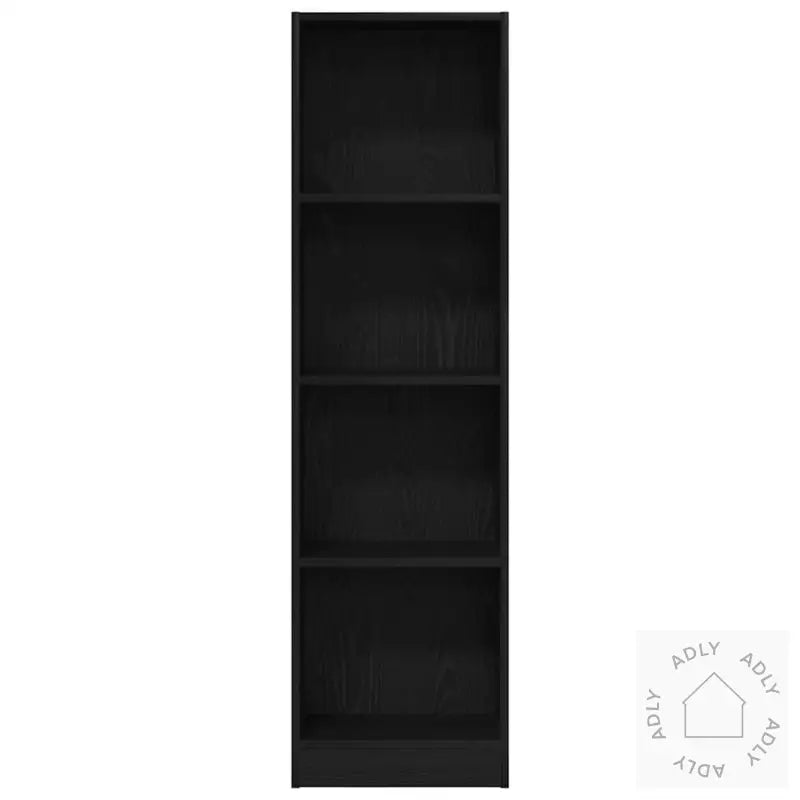 Bokhylle Svart Eik 40X24X143 Cm Konstruert Tre