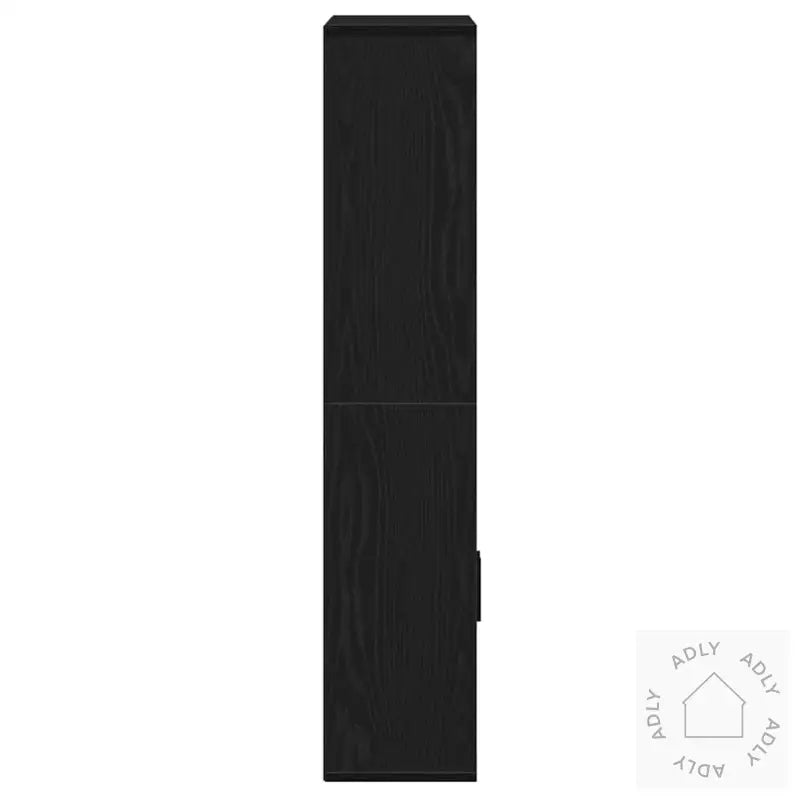 Bokhylle Svart Eik 60X24X120 Cm Konstruert Tre