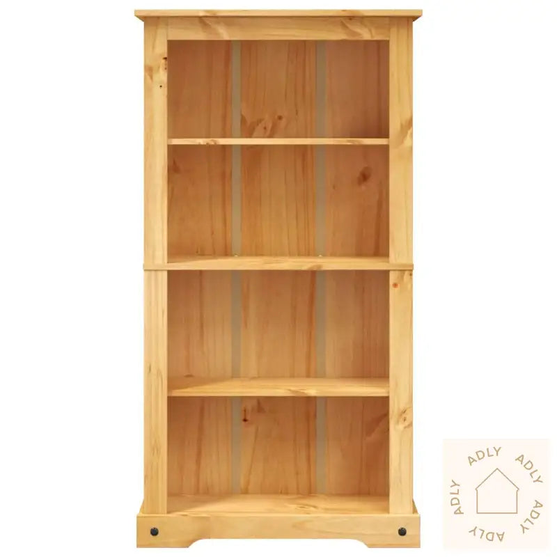 Bokhylle Med 4 Hyller Meksikansk Corona-Stil Furu 80X29X150 Cm