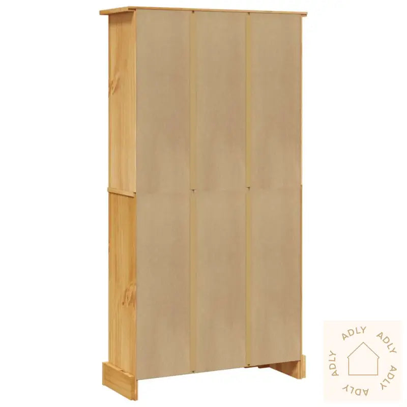 Bokhylle Med 4 Hyller Meksikansk Corona-Stil Furu 80X29X150 Cm