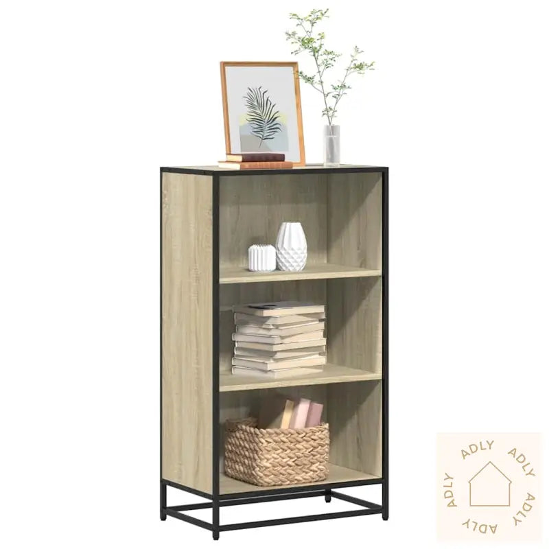 Bokhylle Sonoma Eik 60X35X107,5 Cm Konstruert Tre