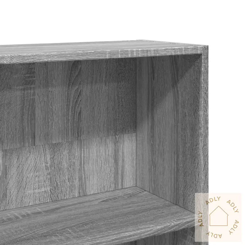 Bokhylle Grå Sonoma 80X24X176 Cm Konstruert Tre