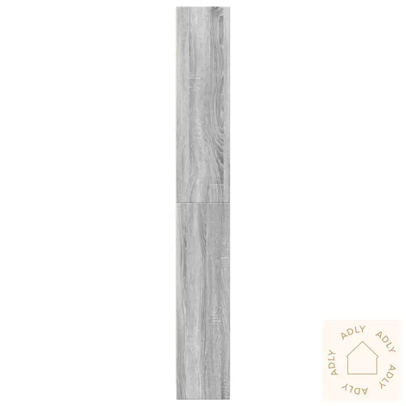 Bokhylle Grå Sonoma 80X24X176 Cm Konstruert Tre