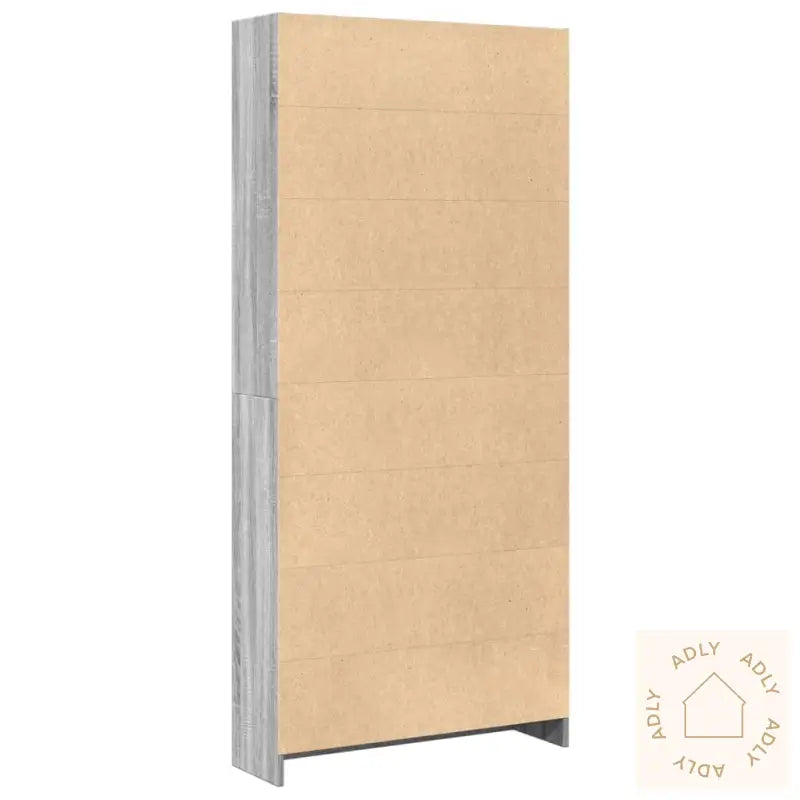 Bokhylle Grå Sonoma 80X24X176 Cm Konstruert Tre