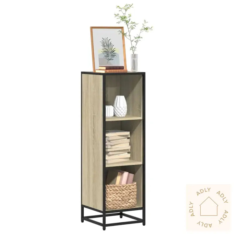 Bokhylle Sonoma Eik 33,5X33X107,5 Cm Konstruert Tre