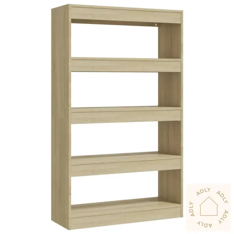 Bokhylle/Romdeler Sonoma Eik 80X30X135 Cm Konstruert Tre