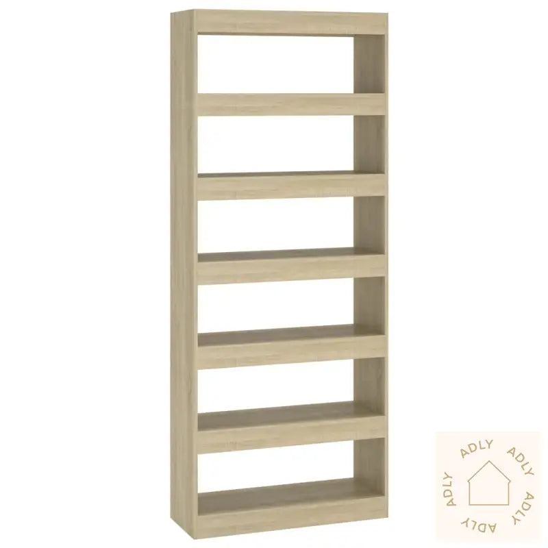 Bokhylle/Romdeler Sonoma Eik 80X30X198 Cm Konstruert Tre