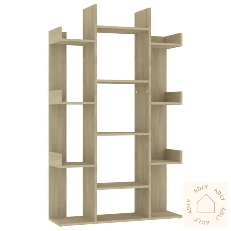 Bokhylle Sonoma Eik 86X25,5X140 Cm Konstruert Tre