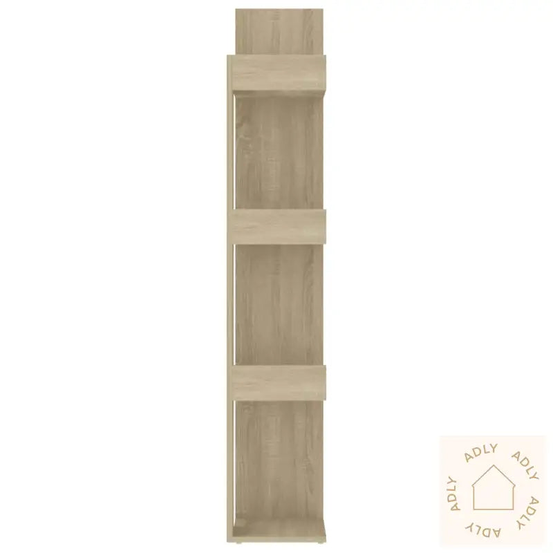 Bokhylle Sonoma Eik 86X25,5X140 Cm Konstruert Tre