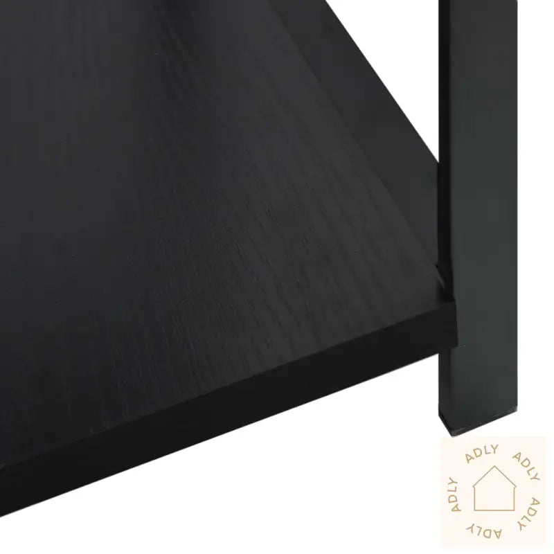 Liten Rett Bokhylle Svart 33,5X39,6X79,7 Cm Konstruert Tre