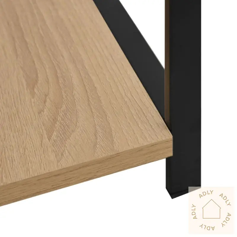 Liten Rett Bokhylle Svart Eik 33,5X39,6X79,7 Cm Konstruert Tre