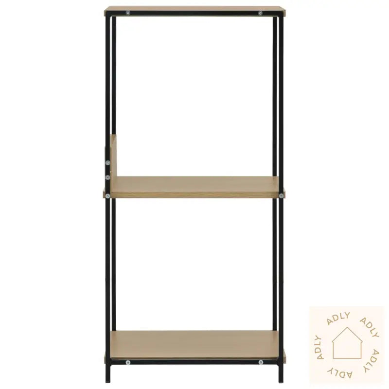 Liten Rett Bokhylle Svart Eik 33,5X39,6X79,7 Cm Konstruert Tre