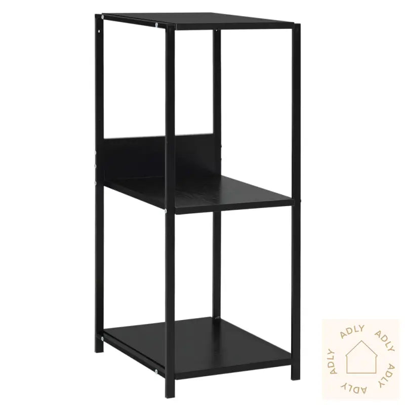 Liten Rett Bokhylle Svart 33,5X39,6X79,7 Cm Konstruert Tre