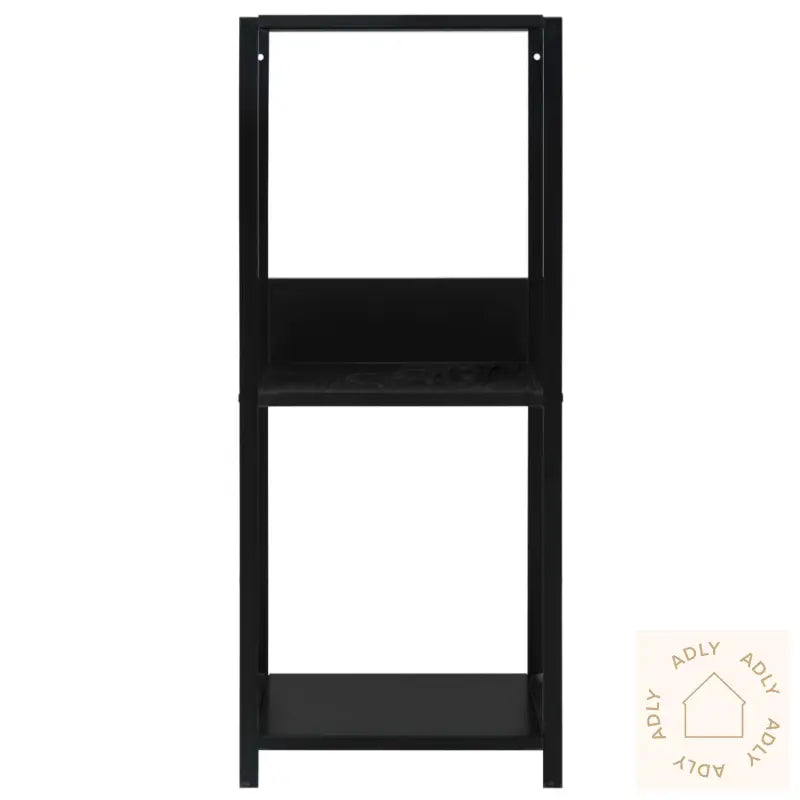 Liten Rett Bokhylle Svart 33,5X39,6X79,7 Cm Konstruert Tre