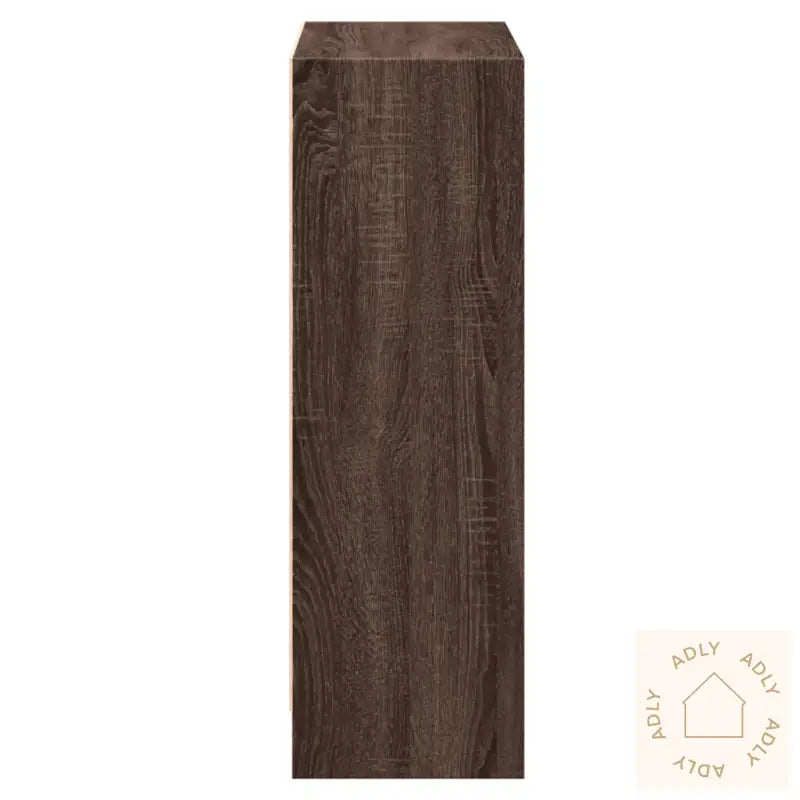 Bokhylle Brun Eik 60X24X76 Cm Konstruert Tre