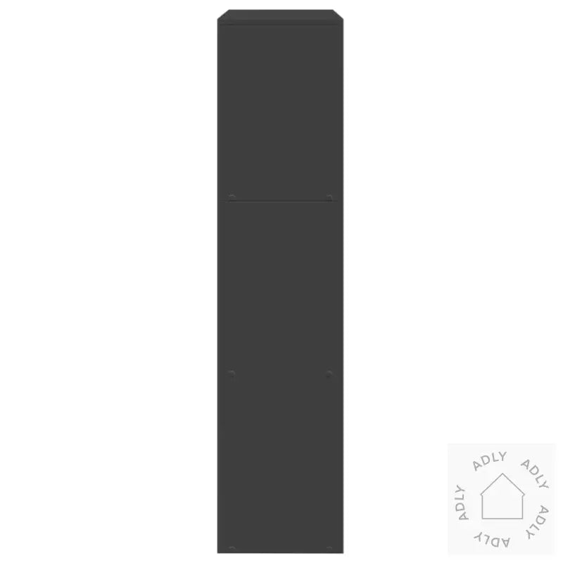 Romdeler Bokhylle 3 Etasjer Svart 123X29X123 Cm Konstruert Tre