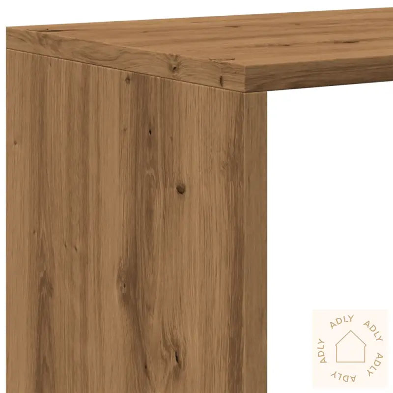Romdeler Bokhylle 3 Lag Artisan Eik 99X29X99 Cm Konstruert Tre