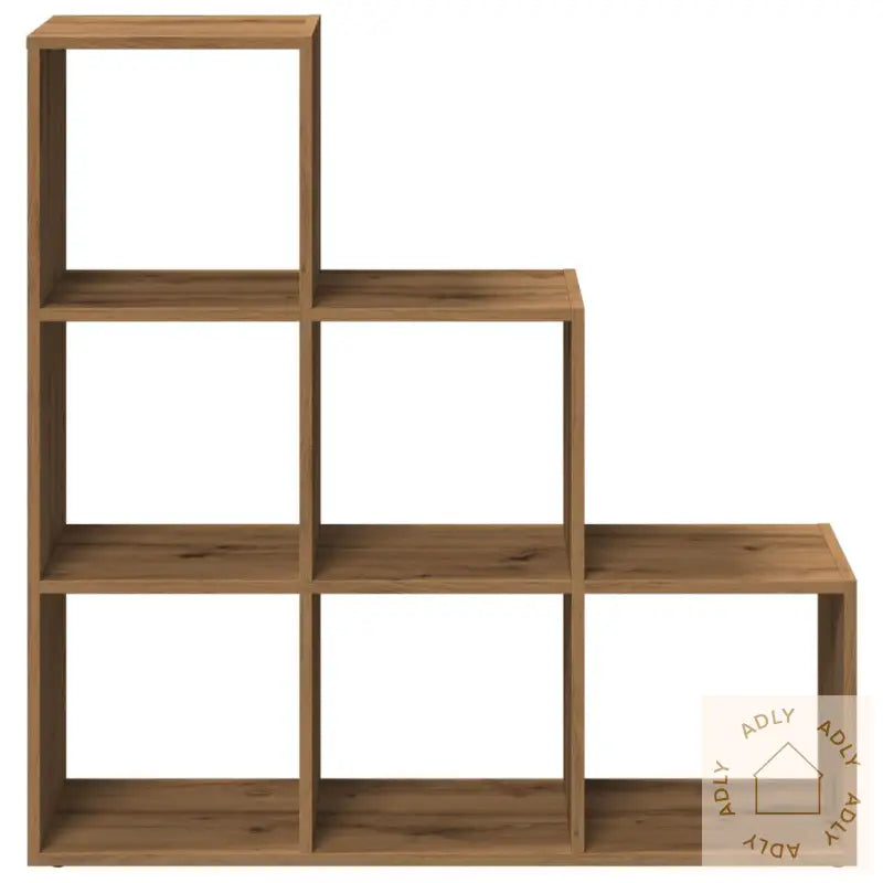 Romdeler Bokhylle 3 Lag Artisan Eik 99X29X99 Cm Konstruert Tre