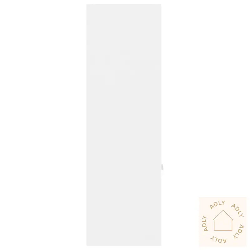 Bokhylle Hvit 98X30X98 Cm Konstruert Tre