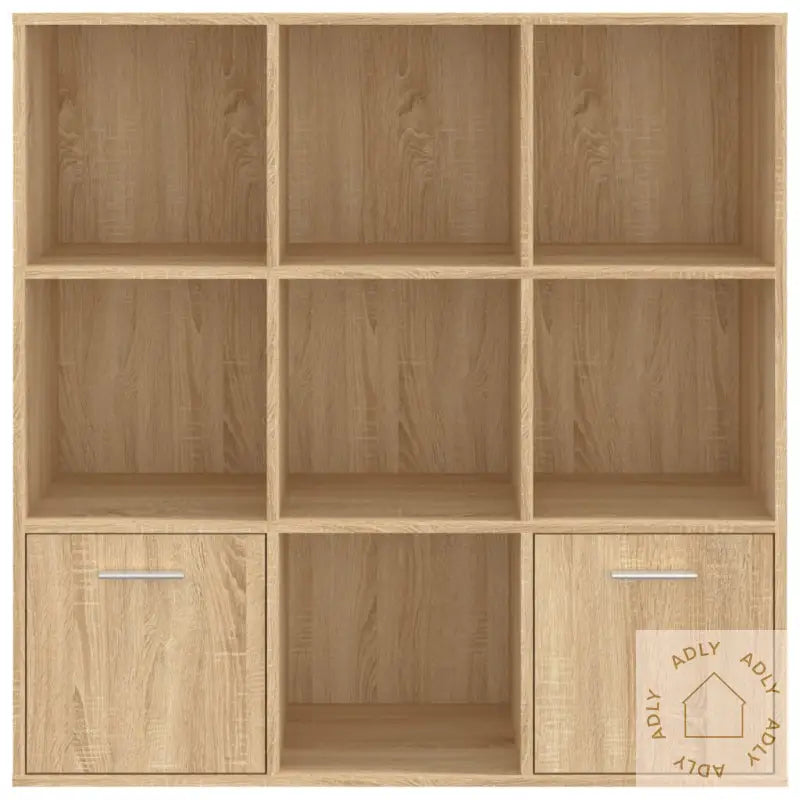 Bokhylle Sonoma Eik 98X30X98 Cm Konstruert Tre