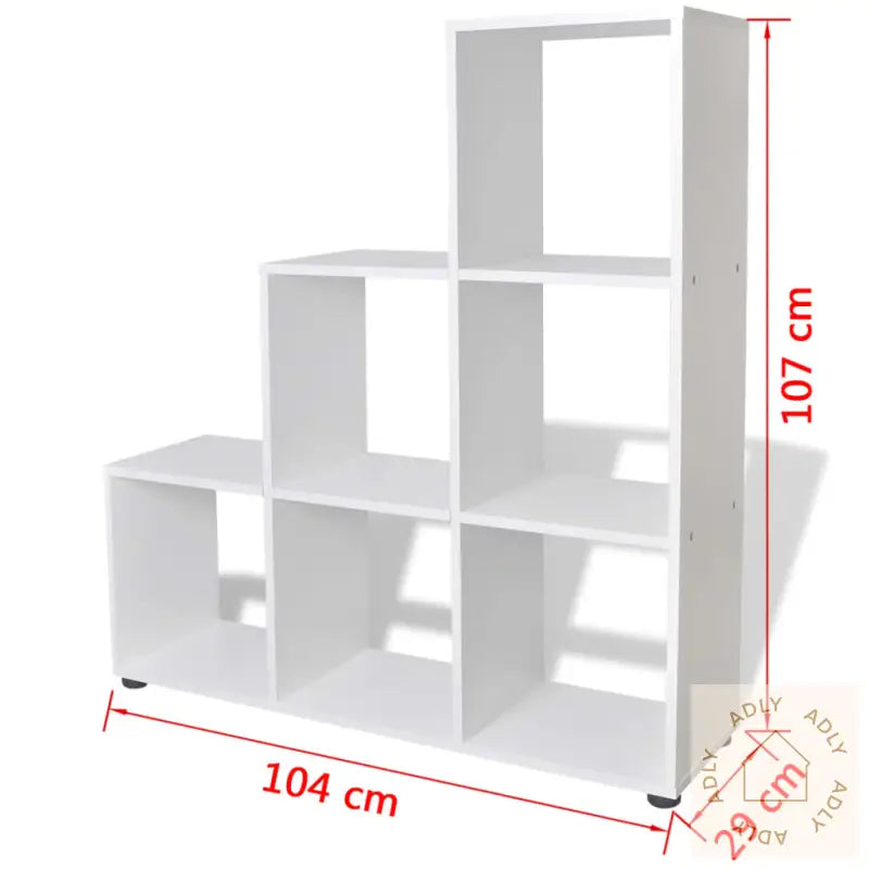 Bokhylle 107 Cm Hvit